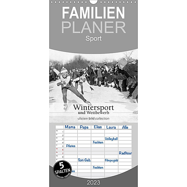 Familienplaner Wintersport und Wettbewerb (Wandkalender 2023 , 21 cm x 45 cm, hoch), ullstein bild Axel Springer Syndication GmbH