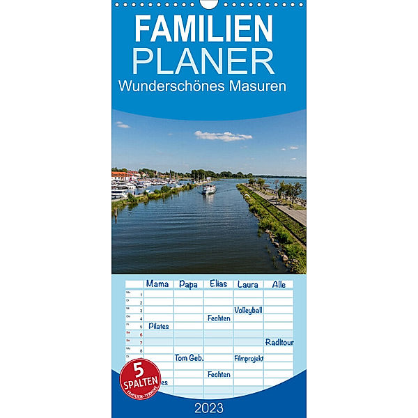 Familienplaner Wunderschönes Masuren (Wandkalender 2023 , 21 cm x 45 cm, hoch), Christiane Kulisch