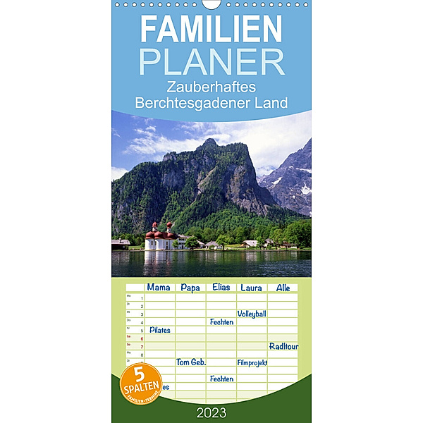 Familienplaner Zauberhaftes Berchtesgadener Land (Wandkalender 2023 , 21 cm x 45 cm, hoch), lothar reupert