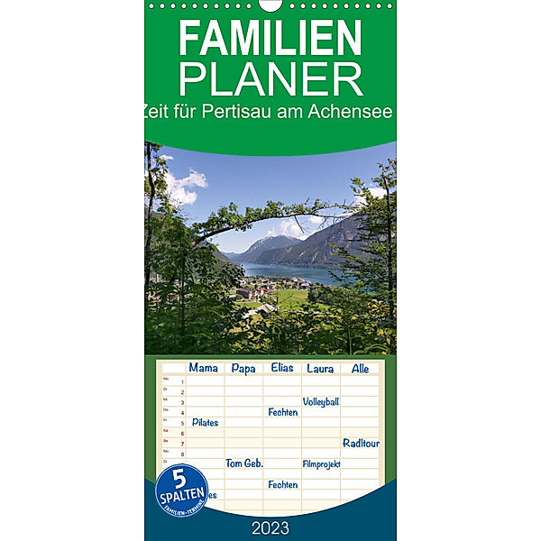 Familienplaner Zeit für Pertisau am Achensee in Tirol - Austria (Wandkalender 2023 , 21 cm x 45 cm, hoch), Susan Michel