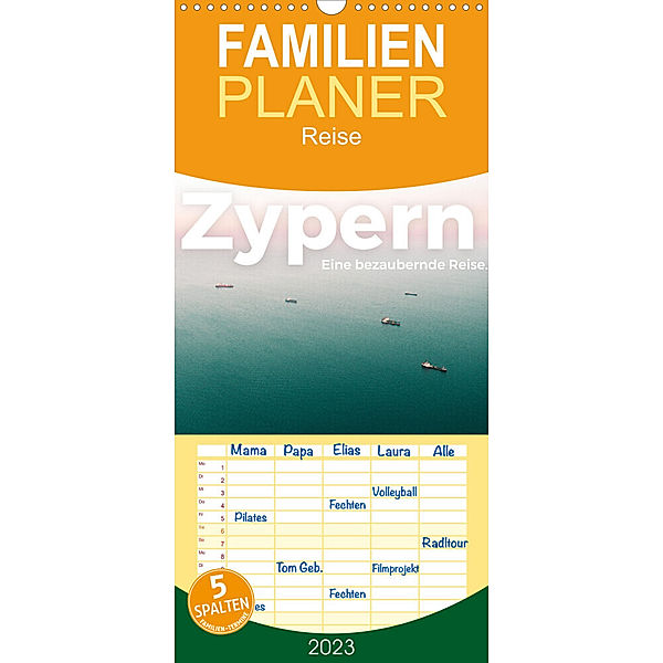 Familienplaner Zypern - Eine bezaubernde Reise. (Wandkalender 2023 , 21 cm x 45 cm, hoch), M. Scott