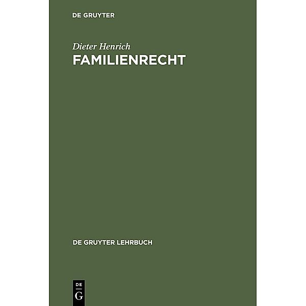 Familienrecht, Dieter Henrich