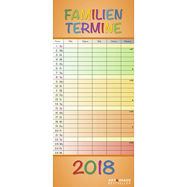 Familientermine Regenbogen 2018