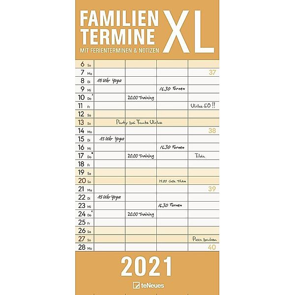 Familientermine XL 2021