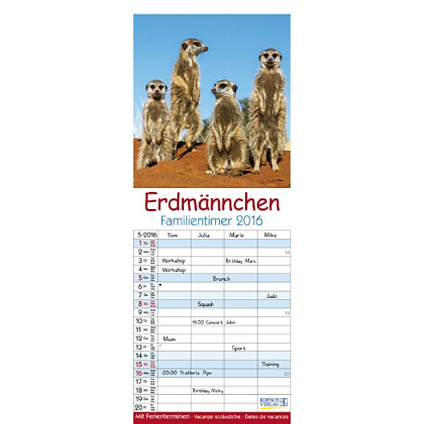 Familientimer Erdmännchen 2016