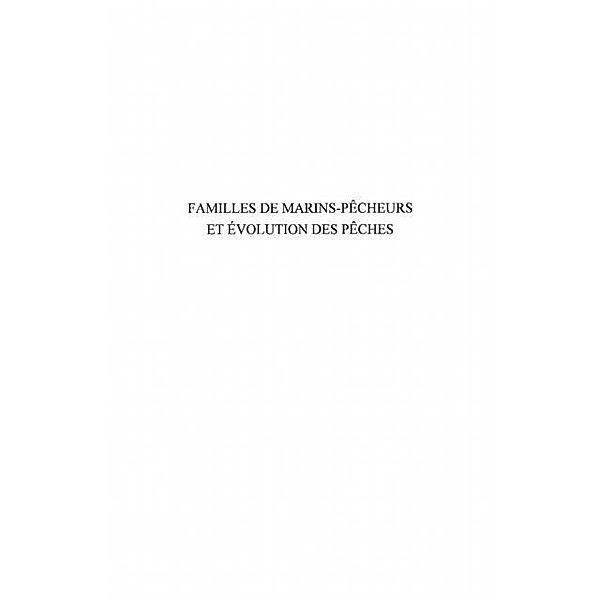 Familles de marins-pecheurs etevolution des peches / Hors-collection, Nathalie Meyer-Sable