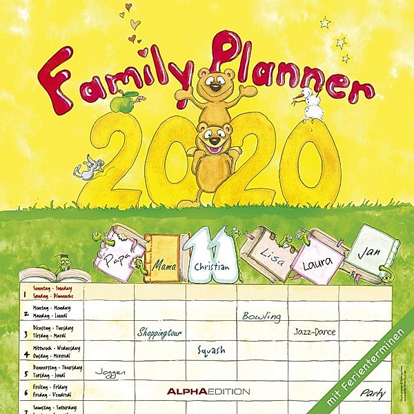 Family Planner 2020, ALPHA EDITION