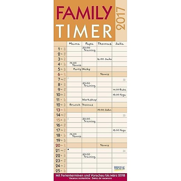 Family Timer Lifestyle 2017