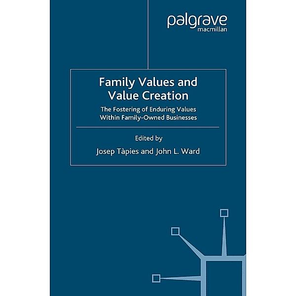 Family Values and Value Creation / A Family Business Publication