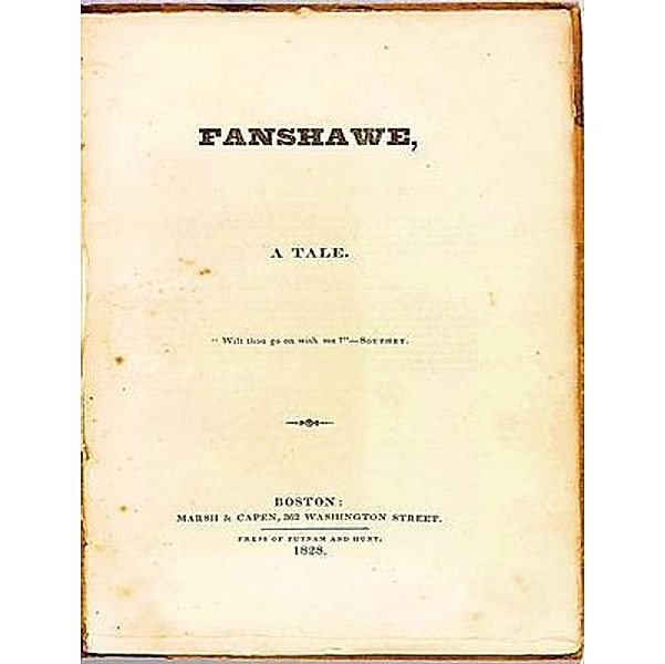 Fanshawe / Laurus Book Society, Nathaniel Hawthorne
