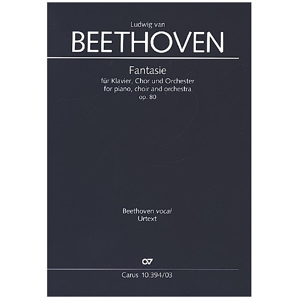 Fantasie, für Klavier, Chor und Orchester, Klavierauszug, Ludwig van Beethoven