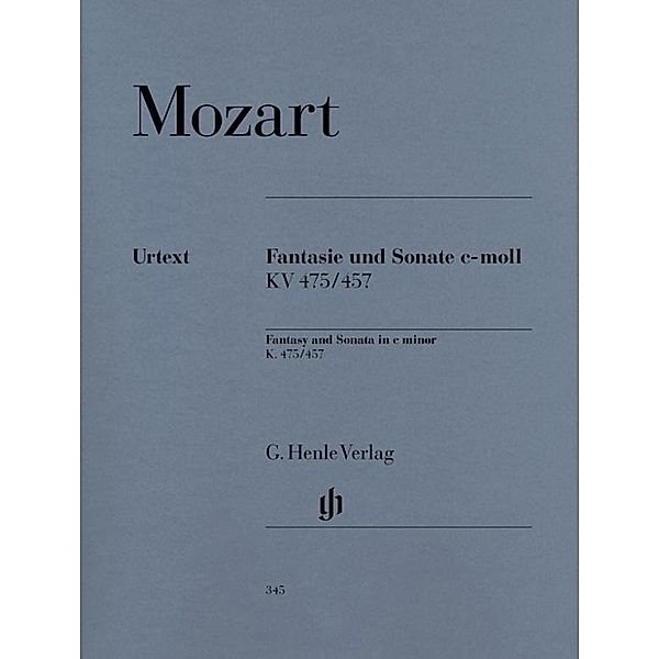 Fantasie und Sonate c-Moll KV 475/457 (Revidierte Ausgabe mit Kritischem Bericht), Klavier, Wolfgang Amadeus Mozart - Fantasie und Sonate c-moll KV 475/457