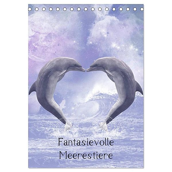 Fantasievolle Meerestiere (Tischkalender 2024 DIN A5 hoch), CALVENDO Monatskalender, Simone Gatterwe