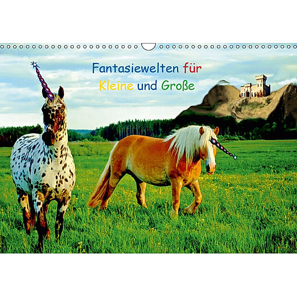 Fantasiewelten für Kleine und Große (Wandkalender 2019 DIN A3 quer), tinadefortunata