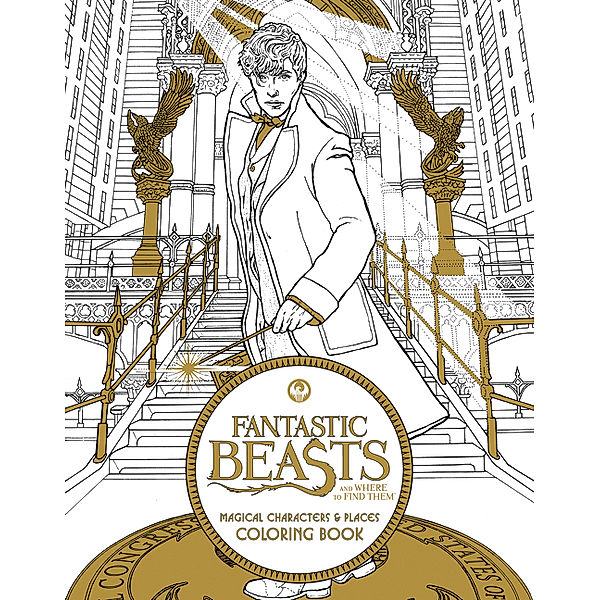 Fantastic Beasts and Where to Find Them: Magical Characters and Places Colouring Book, HarperCollins Publishers