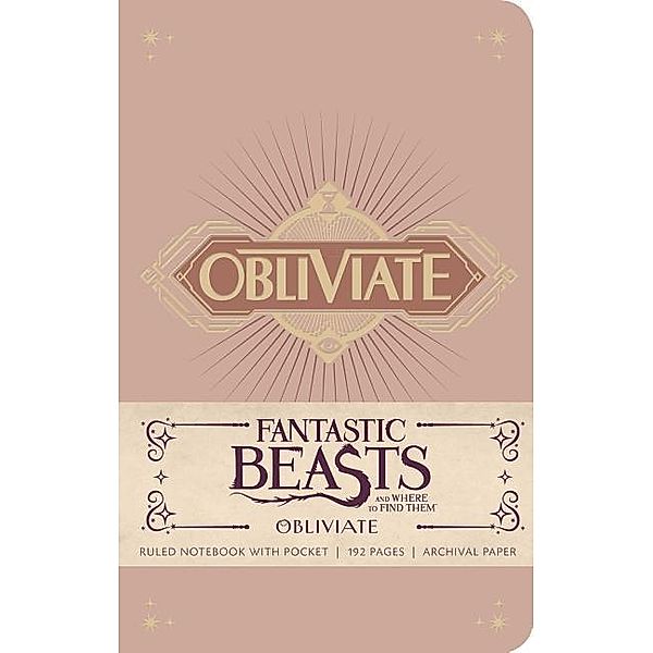 Fantastic Beasts and Where to Find Them: Obliviate Hardcover Ruled Notebook, Insight Editions