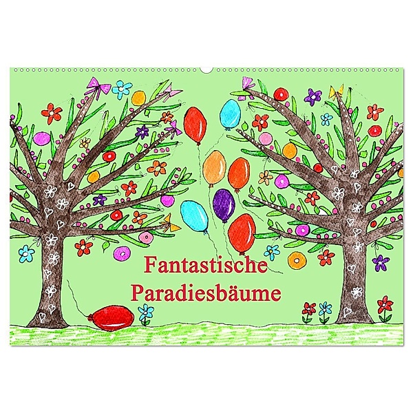 Fantastiche Paradiesbäume (Wandkalender 2024 DIN A2 quer), CALVENDO Monatskalender, Sarnade