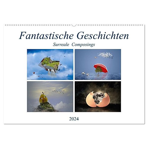 Fantastische Geschichten (Wandkalender 2024 DIN A2 quer), CALVENDO Monatskalender, Ursula Di Chito