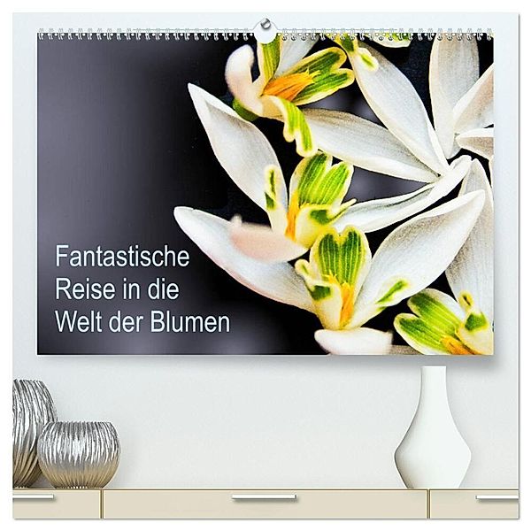 Fantastische Reise in die Welt der Blumen (hochwertiger Premium Wandkalender 2025 DIN A2 quer), Kunstdruck in Hochglanz, Calvendo, Anke Klöppel