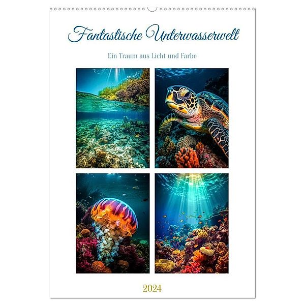 Fantastische Unterwasserwelt (Wandkalender 2024 DIN A2 hoch), CALVENDO Monatskalender, Steffen Gierok-Latniak