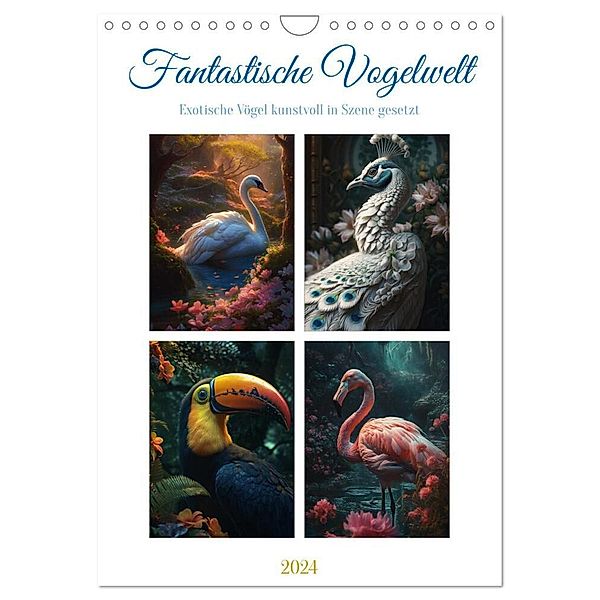 Fantastische Vogelwelt (Wandkalender 2024 DIN A4 hoch), CALVENDO Monatskalender, Steffen Gierok-Latnaik