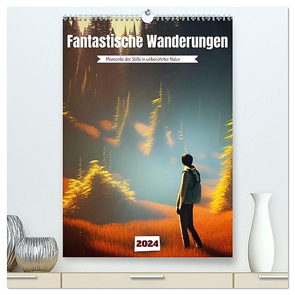 Fantastische Wanderungen (hochwertiger Premium Wandkalender 2024 DIN A2 hoch), Kunstdruck in Hochglanz, Christine aka stine1
