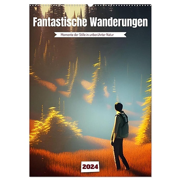 Fantastische Wanderungen (Wandkalender 2024 DIN A2 hoch), CALVENDO Monatskalender, Christine aka stine1