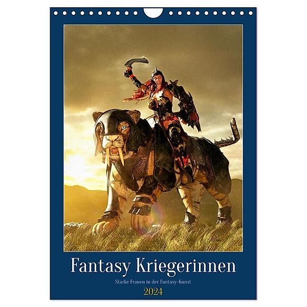 Fantasy Kriegerinnen (Wandkalender 2024 DIN A4 hoch), CALVENDO Monatskalender, Karsten Schröder