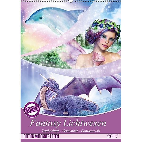 Fantasy Lichtwesen (Wandkalender 2017 DIN A2 hoch), Gaby Shayana Hoffmann