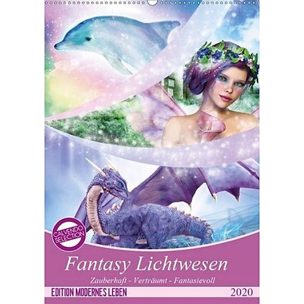 Fantasy Lichtwesen (Wandkalender 2020 DIN A2 hoch), Gaby Shayana Hoffmann