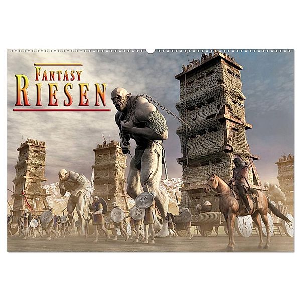 Fantasy Riesen (Wandkalender 2025 DIN A2 quer), CALVENDO Monatskalender, Calvendo, Karsten Schröder