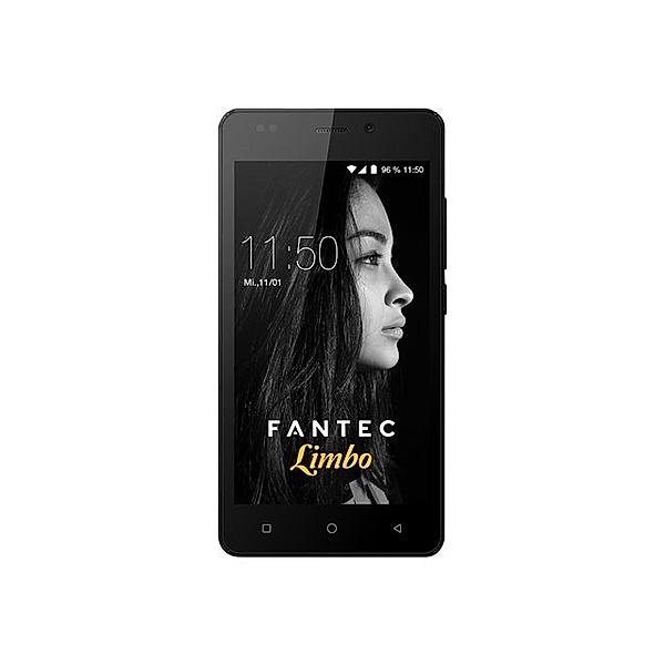 FANTEC LIMBO Smartphone 12,7cm 5Zoll QuadCore 1,3GHz 16GB 8MP Kam. 5MP Frontkam. Android 7.0 DualSIM 2200mAh Akku AluRuecks. schwarz
