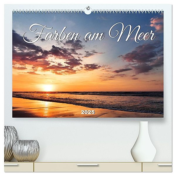 Farben am Meer (hochwertiger Premium Wandkalender 2025 DIN A2 quer), Kunstdruck in Hochglanz, Calvendo, Bianca Schumann