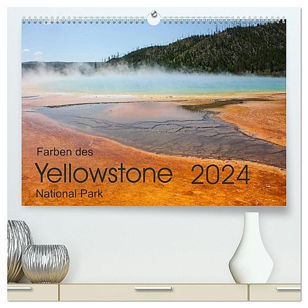 Farben des Yellowstone National Park 2024 (hochwertiger Premium Wandkalender 2024 DIN A2 quer), Kunstdruck in Hochglanz, Frank Zimmermann