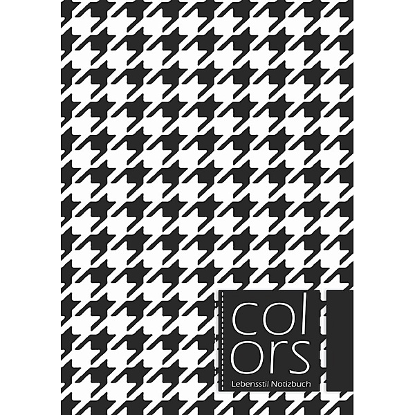 Farben Lifestyle-Notizbuch, handgezeichnet, einzigartiges Muster-Cover-Design, mit gepunkteten Linien, 180 Seiten, Grösse A5, Buch 3., Bespoke Books