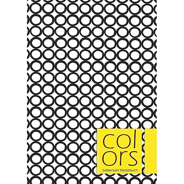 Farben Lifestyle-Notizbuch, handgezeichnet, einzigartiges Muster-Cover-Design, mit gepunkteten Linien, 180 Seiten, Größe A5, Buch 9., Bespoke Books