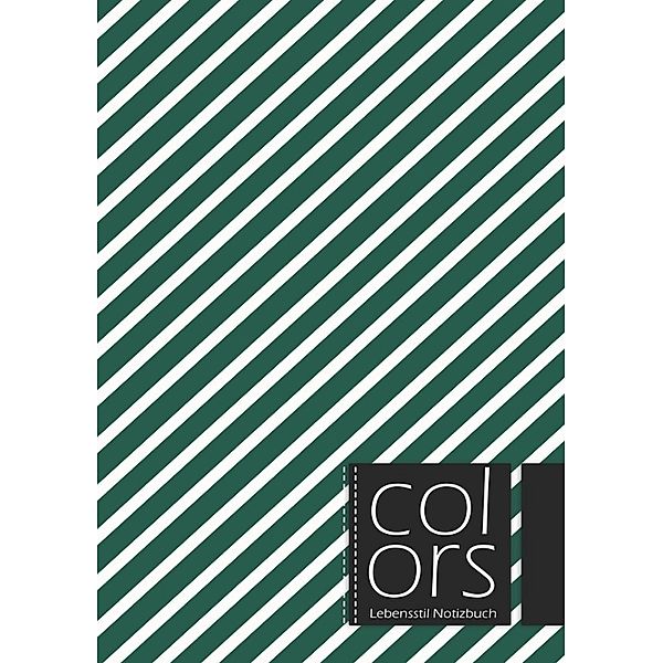Farben Lifestyle-Notizbuch, handgezeichnet, einzigartiges Muster-Cover-Design, mit gepunkteten Linien, 180 Seiten, Größe A5, Buch 5., Bespoke Books