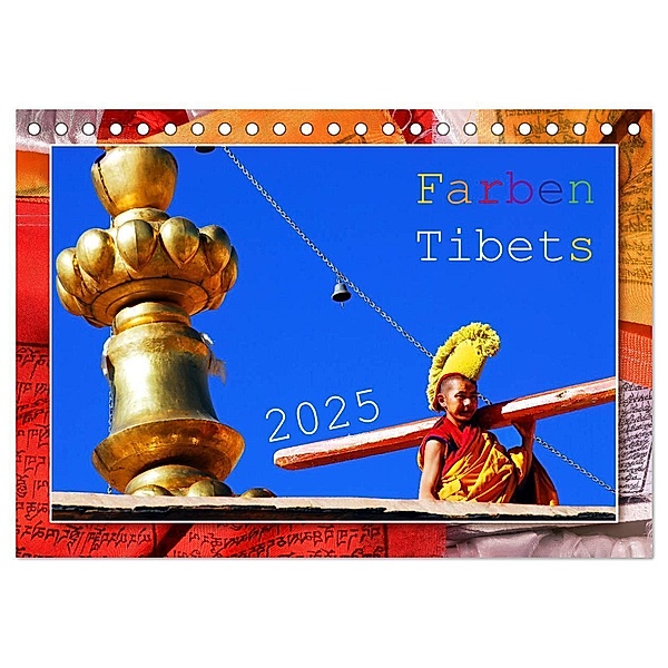 Farben Tibets (Tischkalender 2025 DIN A5 quer), CALVENDO Monatskalender, Calvendo, Manfred Bergermann