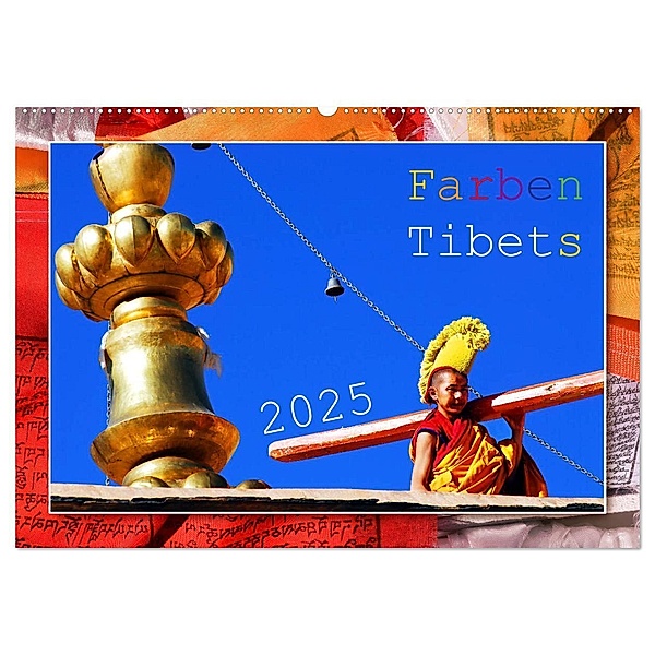 Farben Tibets (Wandkalender 2025 DIN A2 quer), CALVENDO Monatskalender, Calvendo, Manfred Bergermann