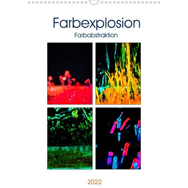 Farbenabstraktion Farbenexplosion (Wandkalender 2022 DIN A3 hoch), Monika Altenburger