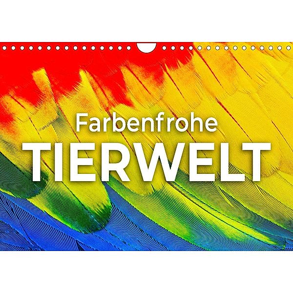 Farbenfrohe Tierwelt (Wandkalender 2023 DIN A4 quer), SF