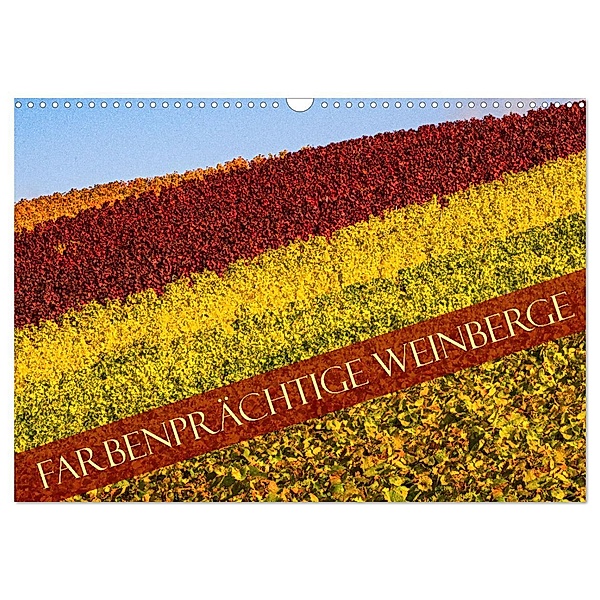 Farbenprächtige Weinberge (Wandkalender 2024 DIN A3 quer), CALVENDO Monatskalender, Calvendo, Monika Scheurer