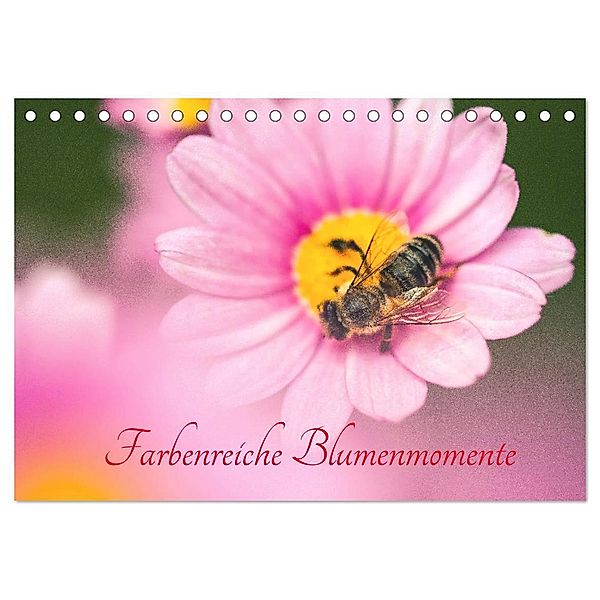 Farbenreiche Blumenmomente (Tischkalender 2024 DIN A5 quer), CALVENDO Monatskalender, Alena Holtz