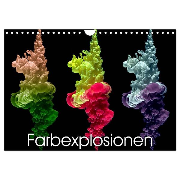 Farbexplosionen (Wandkalender 2025 DIN A4 quer), CALVENDO Monatskalender, Calvendo, Immephotography