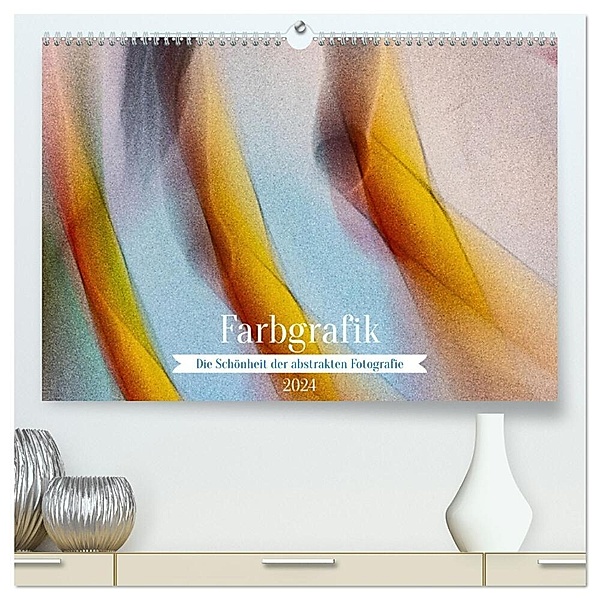 Farbgrafik - Die Schönheit der abstrakten Fotografie (hochwertiger Premium Wandkalender 2024 DIN A2 quer), Kunstdruck in Hochglanz, Franco Tessarolo