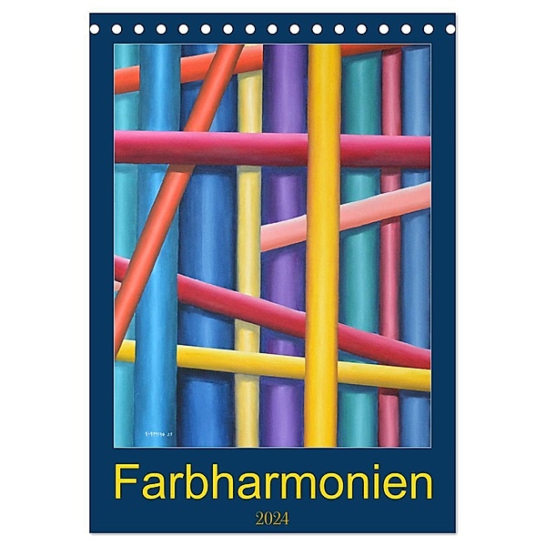 Farbharmonien (Tischkalender 2024 DIN A5 hoch), CALVENDO Monatskalender, Calvendo, Heiner Lammers