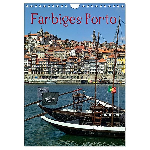 Farbiges Porto (Wandkalender 2025 DIN A4 hoch), CALVENDO Monatskalender, Calvendo, insideportugal