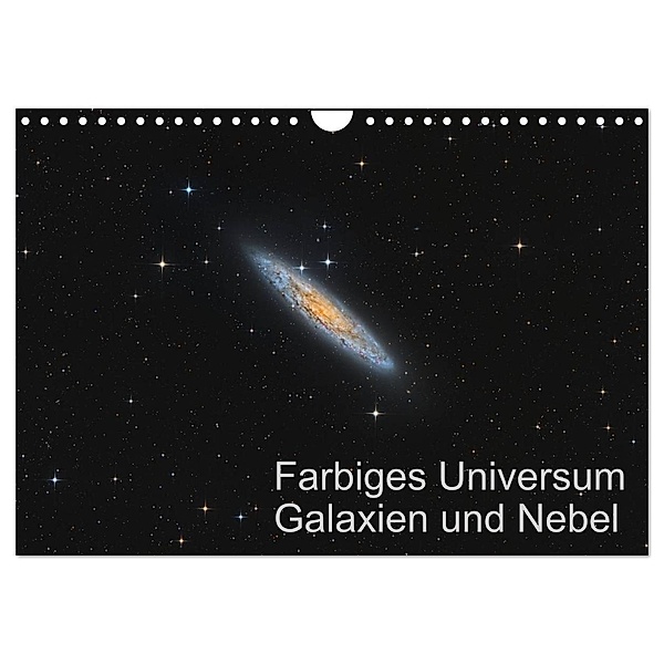 Farbiges Universum Galaxien und Nebel (Wandkalender 2024 DIN A4 quer), CALVENDO Monatskalender, Dr. Kai Wiechen