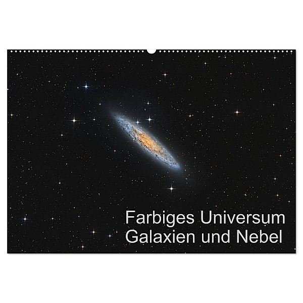 Farbiges Universum Galaxien und Nebel (Wandkalender 2024 DIN A2 quer), CALVENDO Monatskalender, Dr. Kai Wiechen