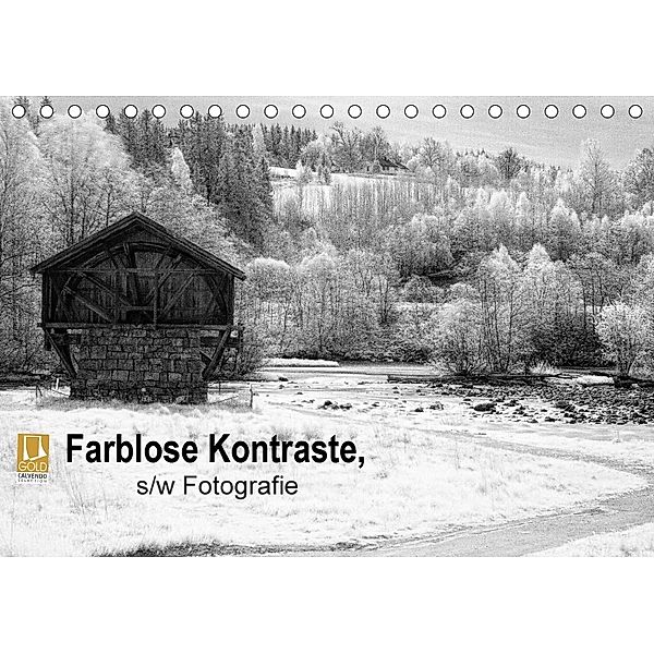 Farblose Kontraste, s/w Fotografie (Tischkalender 2018 DIN A5 quer), Dirk Rosin